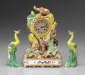Clock with porcelain stand, As