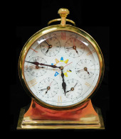 CLOCK: "WORLD TIME", 20TH C, P