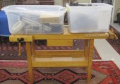 CLOCKMAKER'S WORK BENCH AND TO