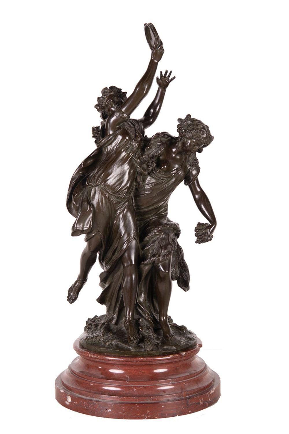 CLODION: "ALLEGORIAL GROUP"bronze