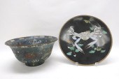 CLOISONNE - CHINESE BOWL & JAP