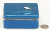 CLOISONNE COVERED BOX WITH EGR