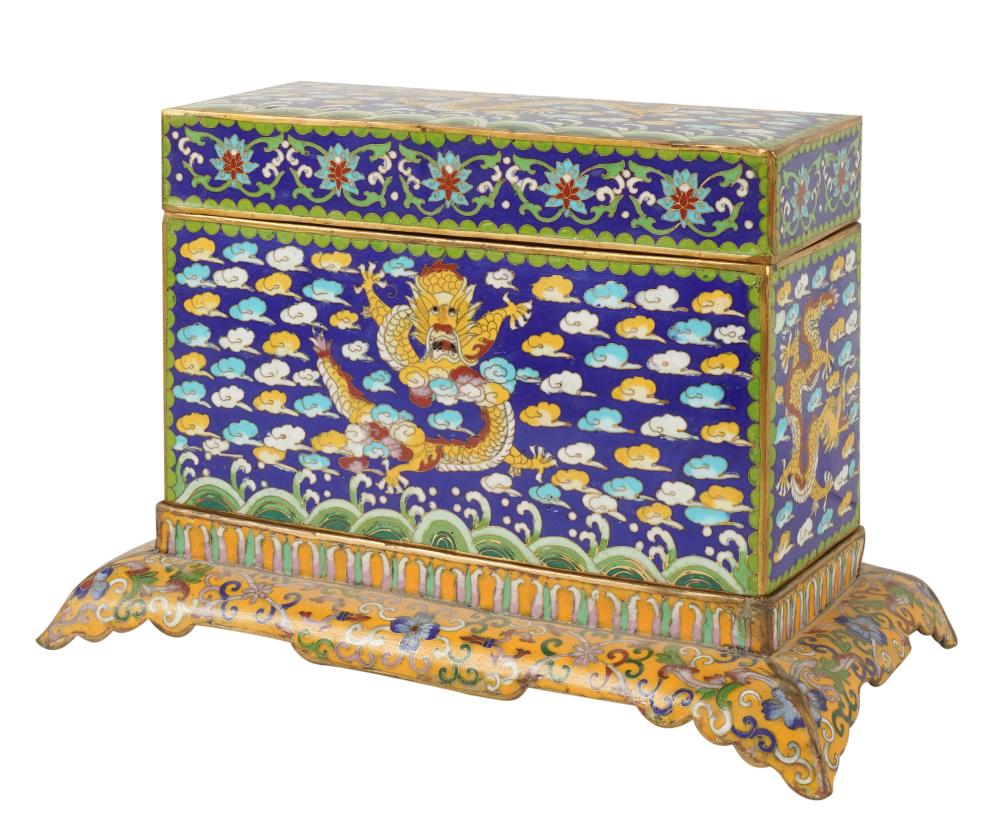CLOISONNE DRAGON BOXCloisonne