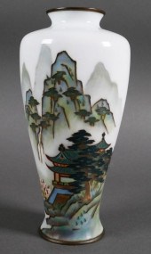 CLOISONNE ENAMEL AND MUSEN VAS