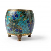 CLOISONNÉ ENAMEL 'GRAPES' TRIP