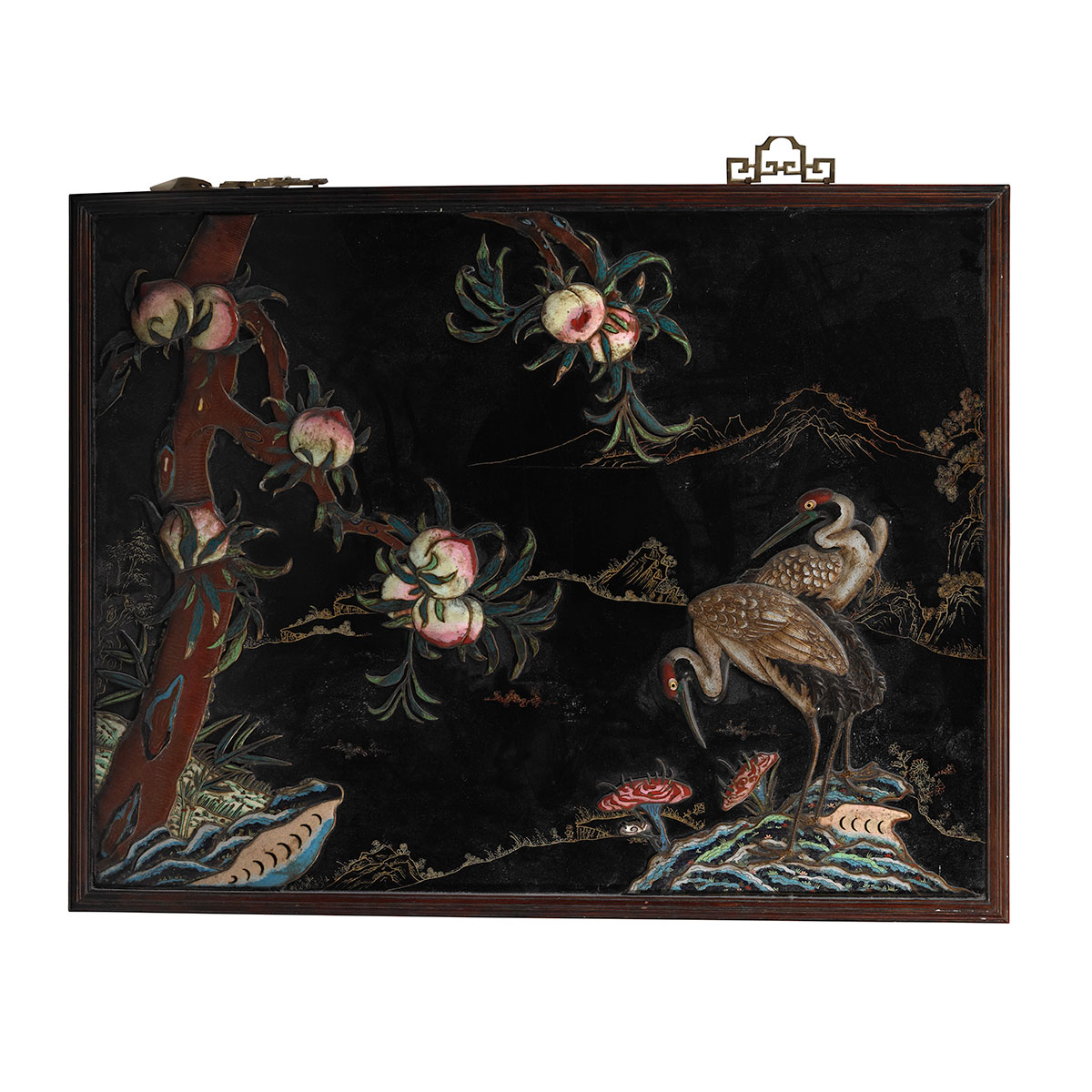 Cloisonné Enamel Nine Peaches and