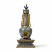 CLOISONNÉ ENAMEL STUPA
QING DY