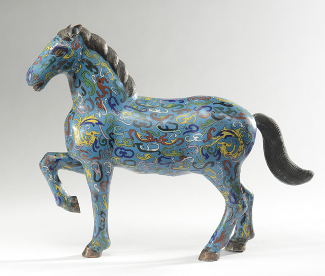 CLOISONNE ENAMEL TANG STYLE CHINESE