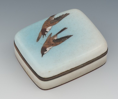 Cloisonne Enameled Lidded Box by