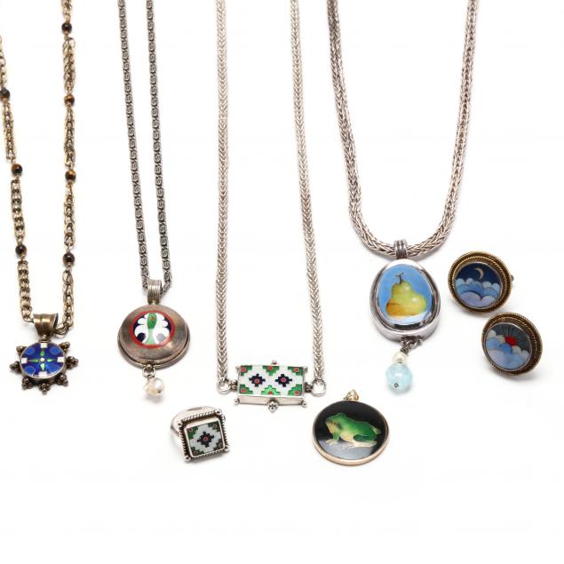 CLOISONNE JEWELRY ITEMS, EDITH