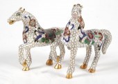 CLOISONNE SCULPTURES TROTTING