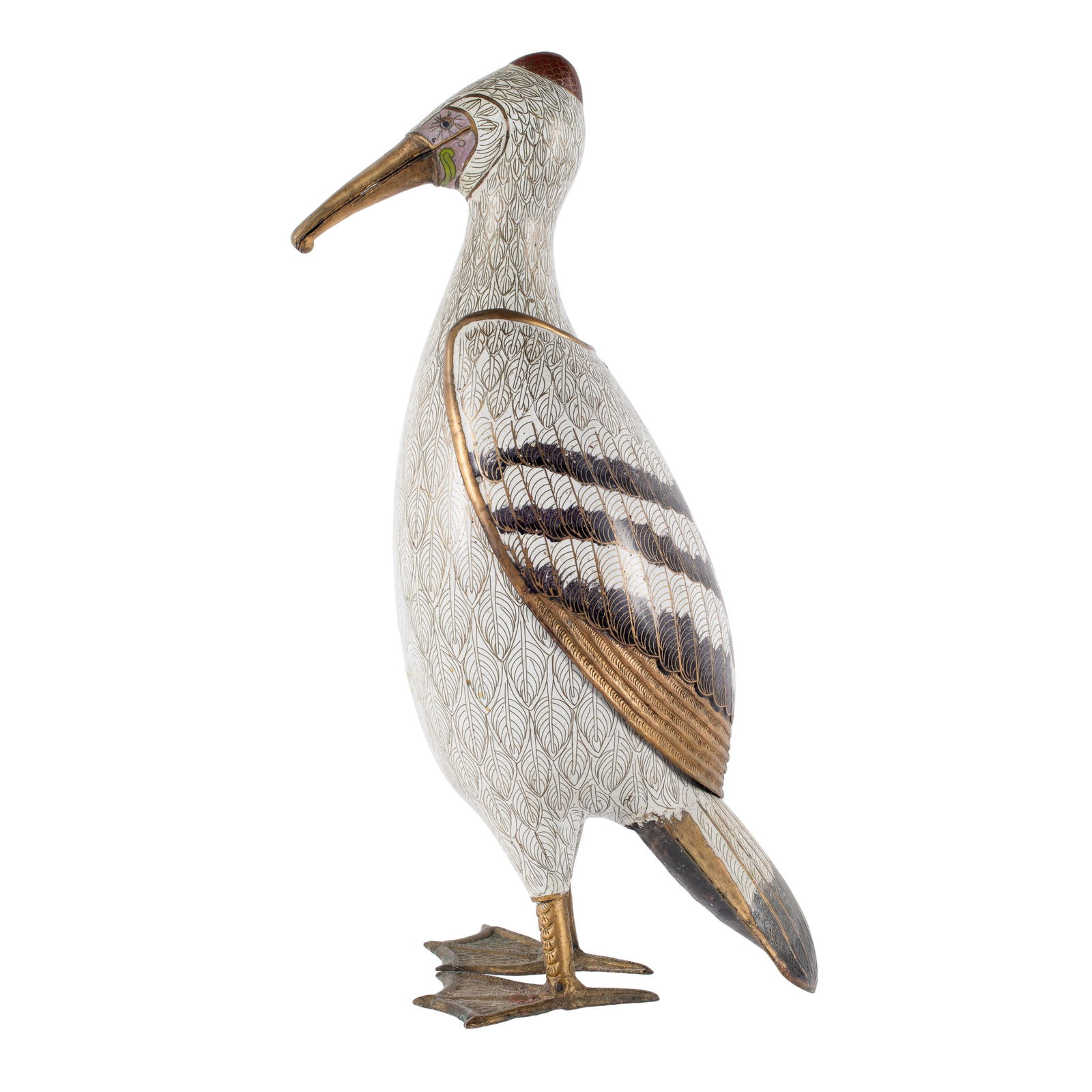 CLOISONNE SUR CUIVRE FIGURE OF A