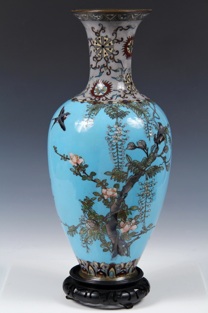 CLOISONNE VASE - 19th c Japanese