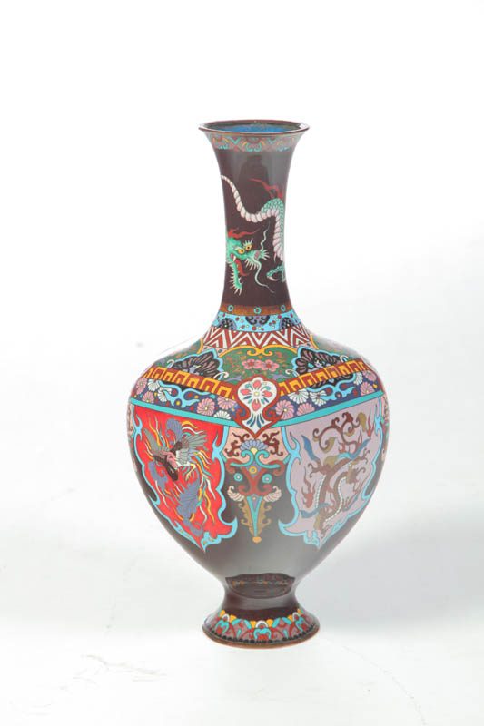 CLOISONNE VASE.  Asian  20th