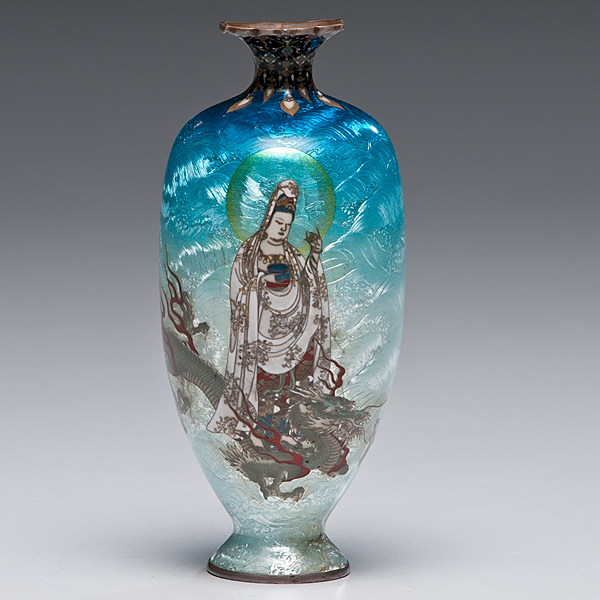 Cloisonné Vase by Kumeno Teitaro