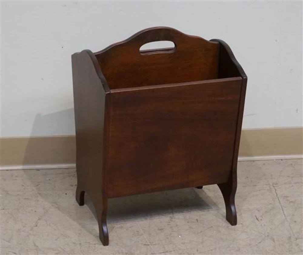 CLORE MAHOGANY MAGAZINE RACK AND