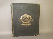 CLOTH COVERED BOUND ATLAS OF L