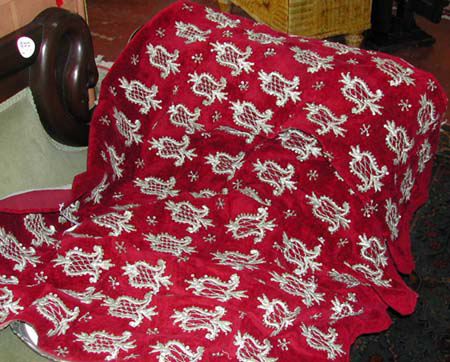 Cloth of Silver-Embroidered