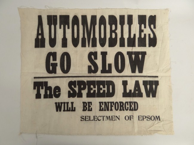 Cloth trade sign ''Automobiles Go
