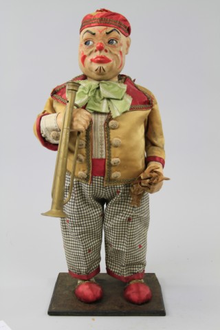 CLOWN MUSICIAN CLOCKWORK DISPLAY