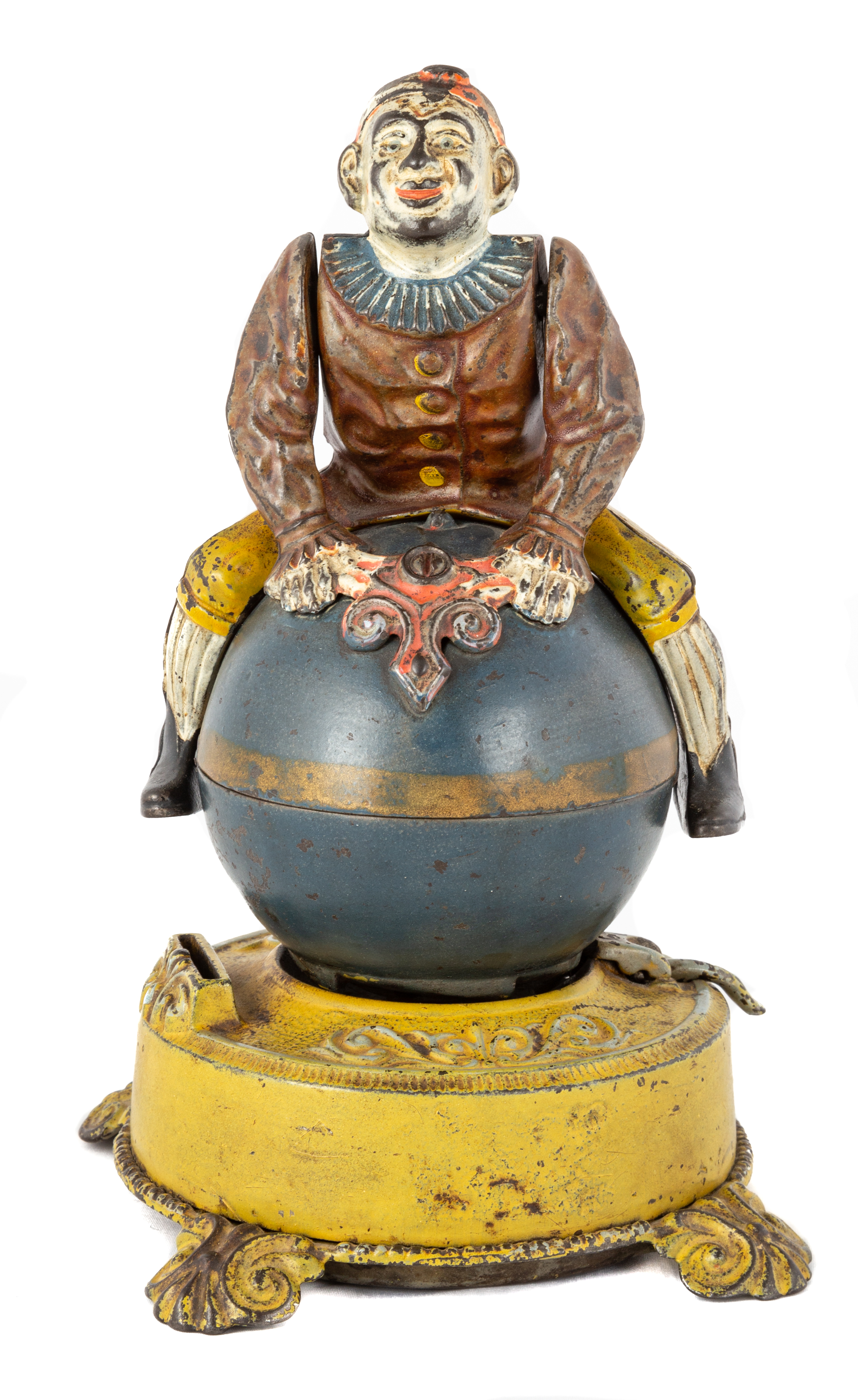 CLOWN ON GLOBE CAST IRON MECHANICAL