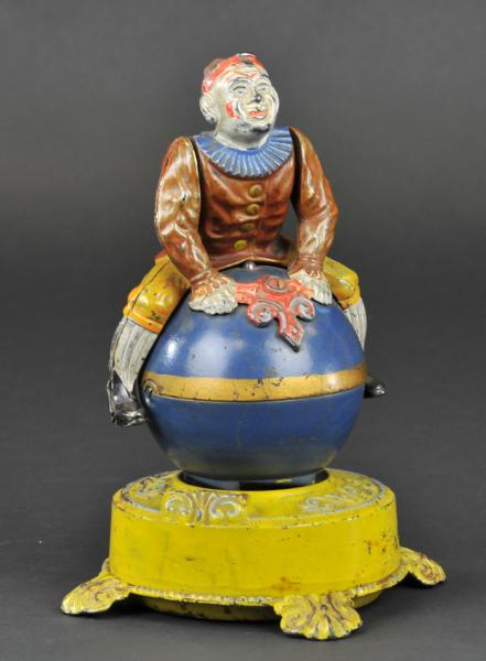 CLOWN ON GLOBE MECHANICAL BANK J
