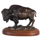 CLOYDE BARNES B.1934 BRONZE BE