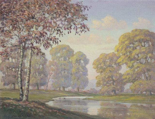 CLYDE LEON KELLER OIL ON PANEL