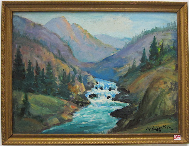 CLYDE LEON KELLER OIL ON PANEL