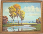 CLYDE LEON KELLER OIL ON CANVA