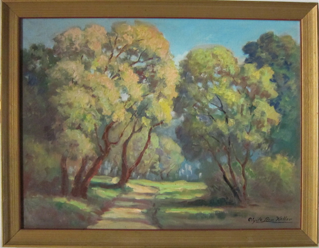 CLYDE LEON KELLER OIL ON CANVAS