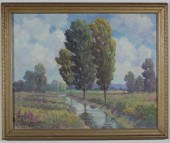 CLYDE LEON KELLER OIL ON BOARD