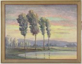 CLYDE LEON KELLER OIL ON BOARD