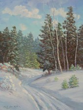 CLYDE LEON KELLER OIL ON BOARD