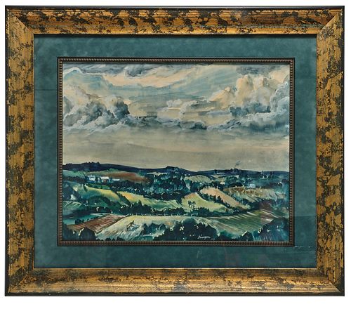 CLYDE SINGER WATERCOLORClyde
