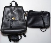 COACH BLACK LEATHER CROSSBODY