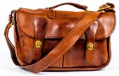 COACH BROWN LEATHER SATCHEL HA