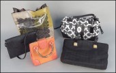 COACH LEATHER AND CANVAS HANDB