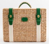 COACH LEATHER BOUND PICNIC BAS