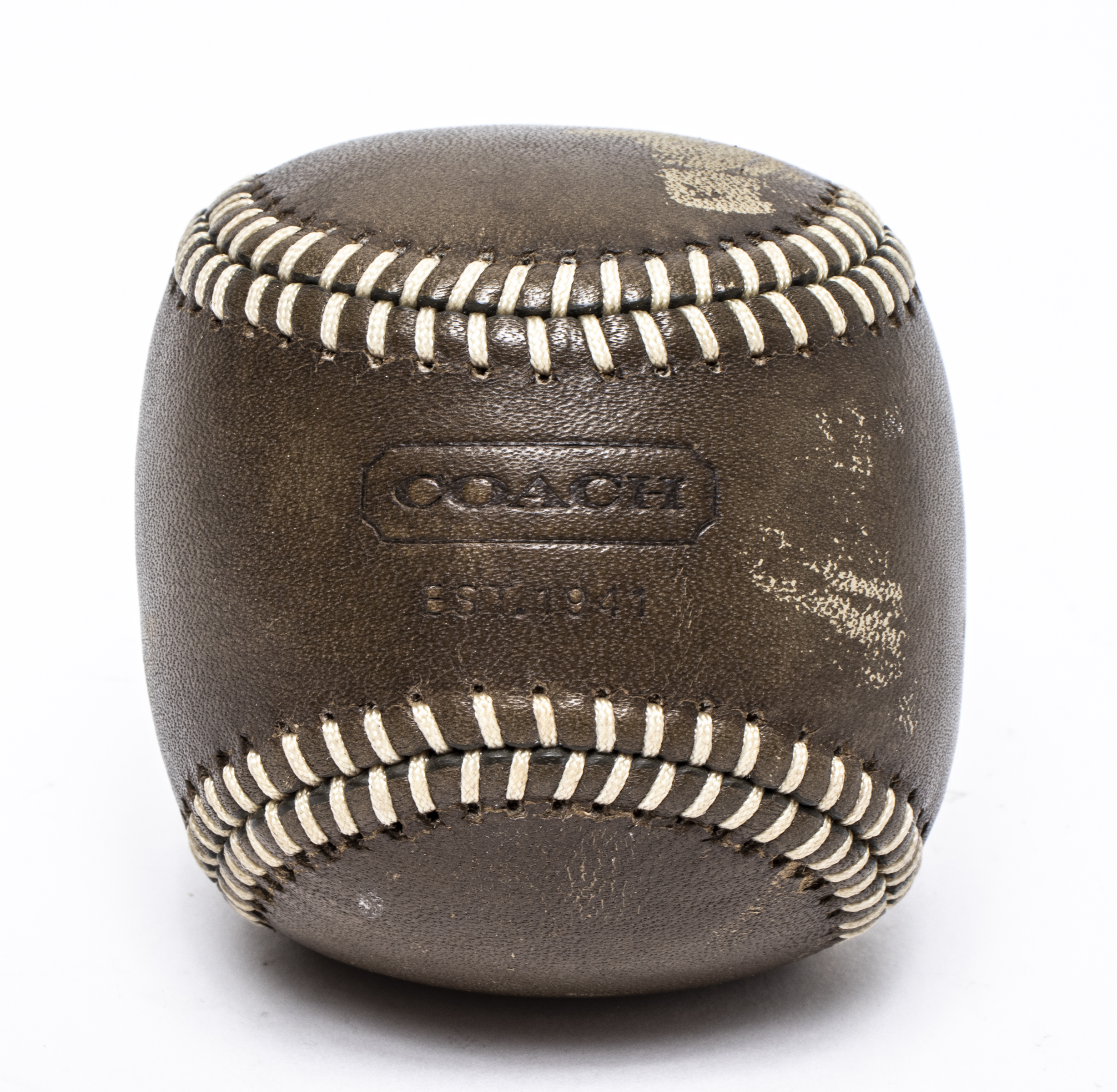 COACH LEATHER-CLAD BEAN FILLED