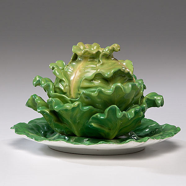 Coalport Cabbage Tureen and Stand