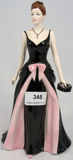 Coalport Figure Beauty in Black