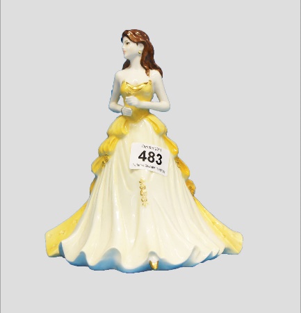 Coalport Figure Golden