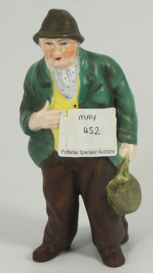 Coalport Figure of a Man Holding