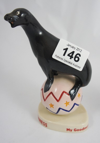 Coalport Figure Sealion Advertising