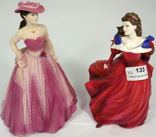Coalport figures Evening