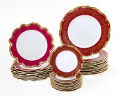 Coalport gilt porcelain plates