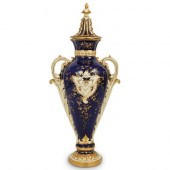 COALPORT GILT PORCELAIN URNDES