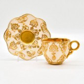 COALPORT JEWELED DEMITASSE CUP