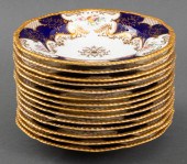 COALPORT "PANEL COBALT" SOUP P